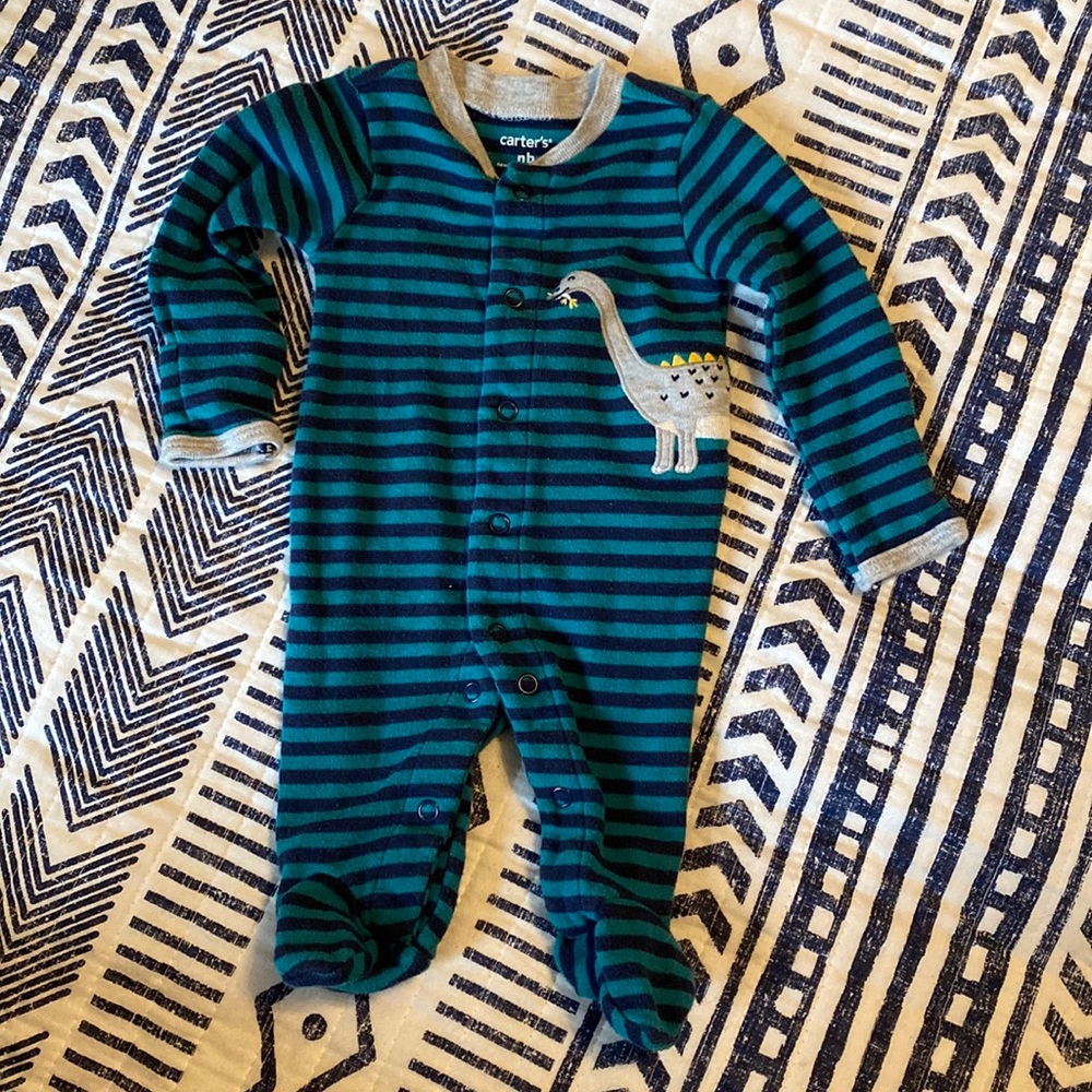 🐵3 for $10 bundle and save Newborn Dino footie sleeper